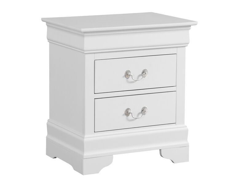 Louis Philippe 2-Drawer Nightstand (24 in. H X 22 in. W X 16 in. D)