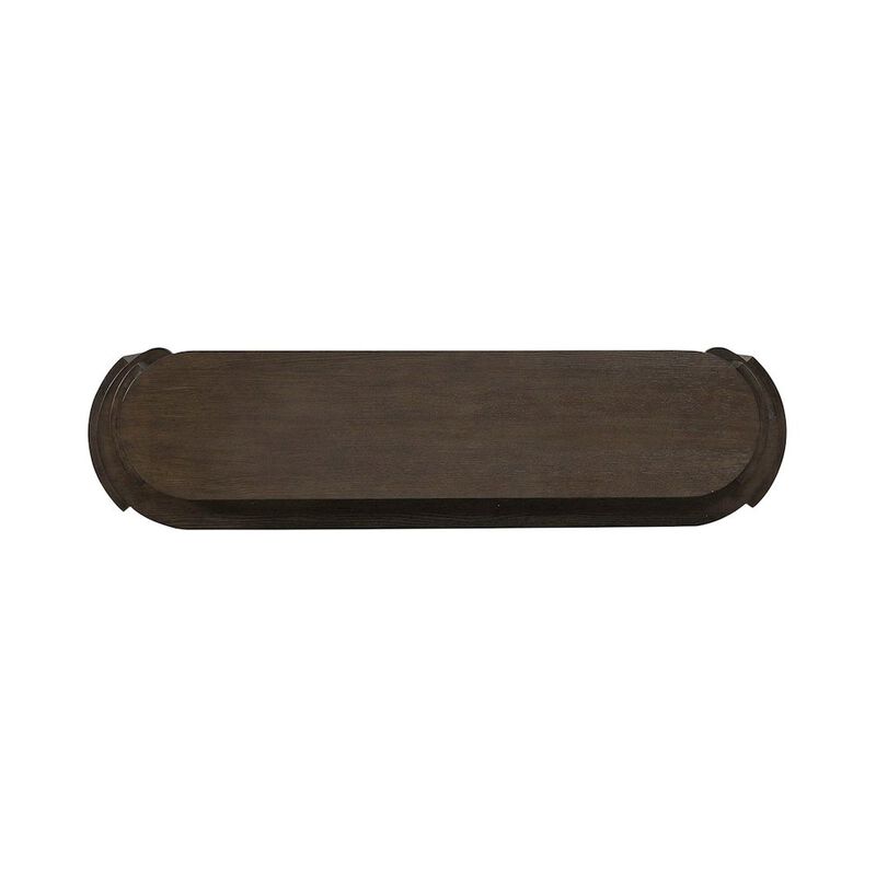 Liberty Furniture City View Console Bar Table with Charging Station - Coffee Bean Oak Wood image number 4