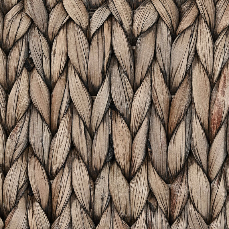 Havanah Southwestern Handwoven Hyacinth Slanted Pantry Baskets with Handles