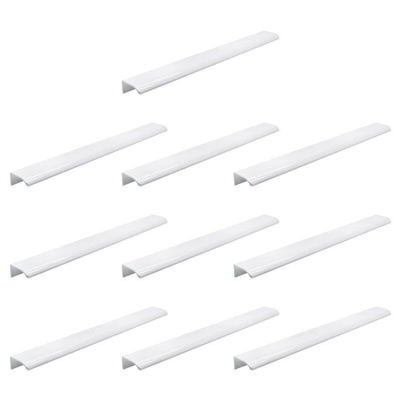 LC LICTOP 350mm/13.78"" Arc Modern Finger Pulls Rounded Edge Tab Pull Finger Drawer Pulls Cabinet Dresser Closet Door 256mm/10.0
