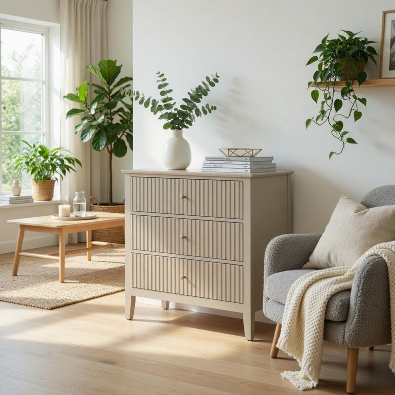 Bekkig Modern 3-Drawer Dresser image number 2