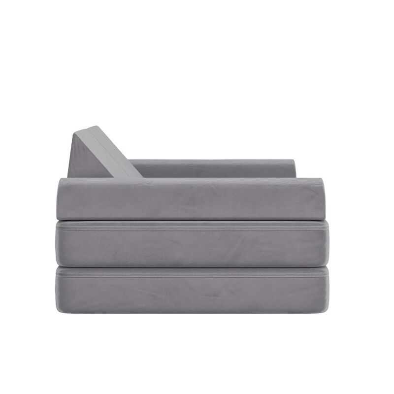 Flash Furniture 56" Modular Kids Play Couch with 6 Soft Foam Sectional Sofa Pieces image number 5