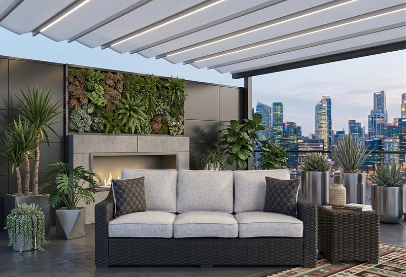 Beachcroft Outdoor Sofa image number 1