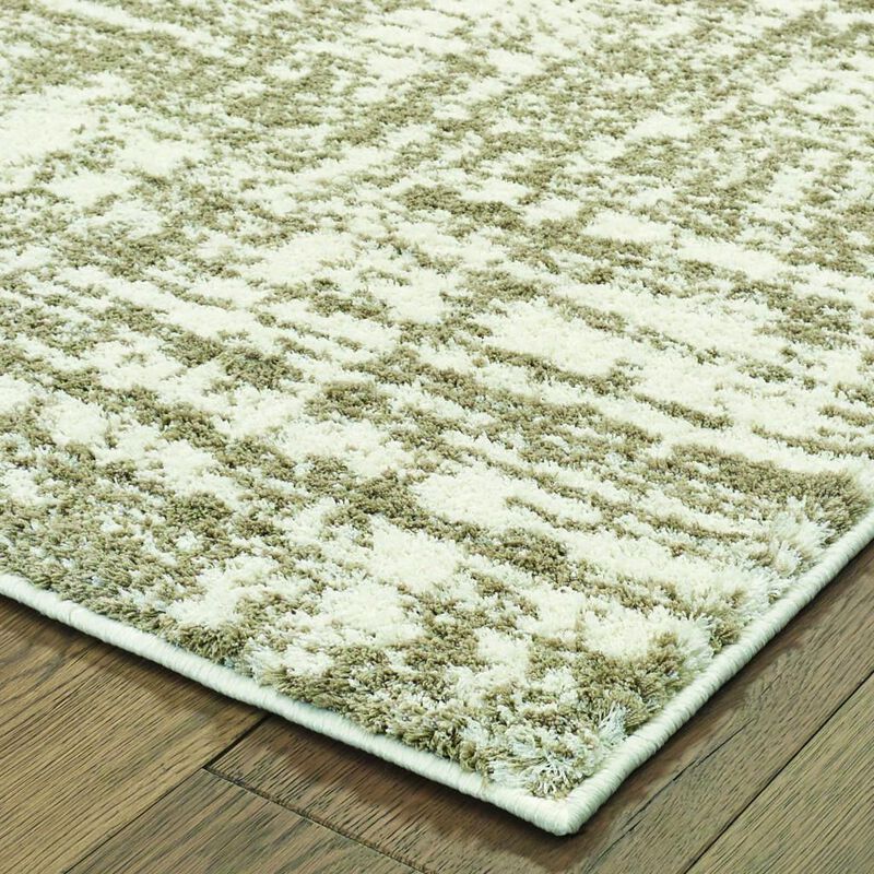 HomeRoots Abstract Strokes Runner Rug image number 2