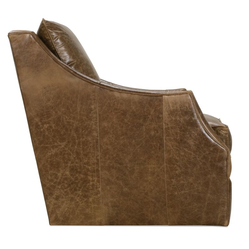 Kara Leather Swivel Chair