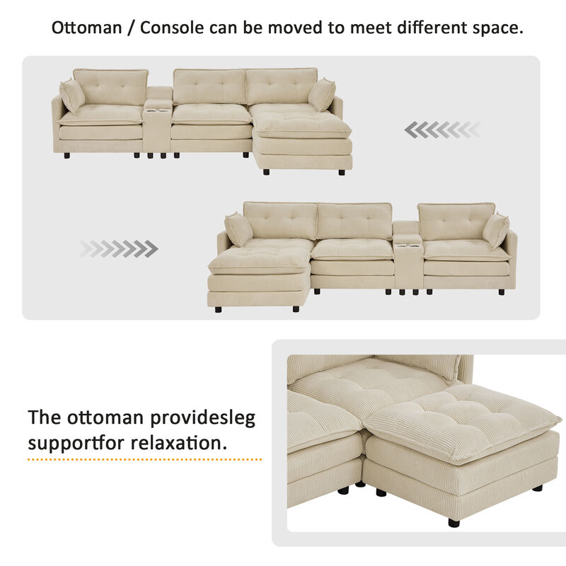 Cepgru Modular Sectional Sofa image number 7