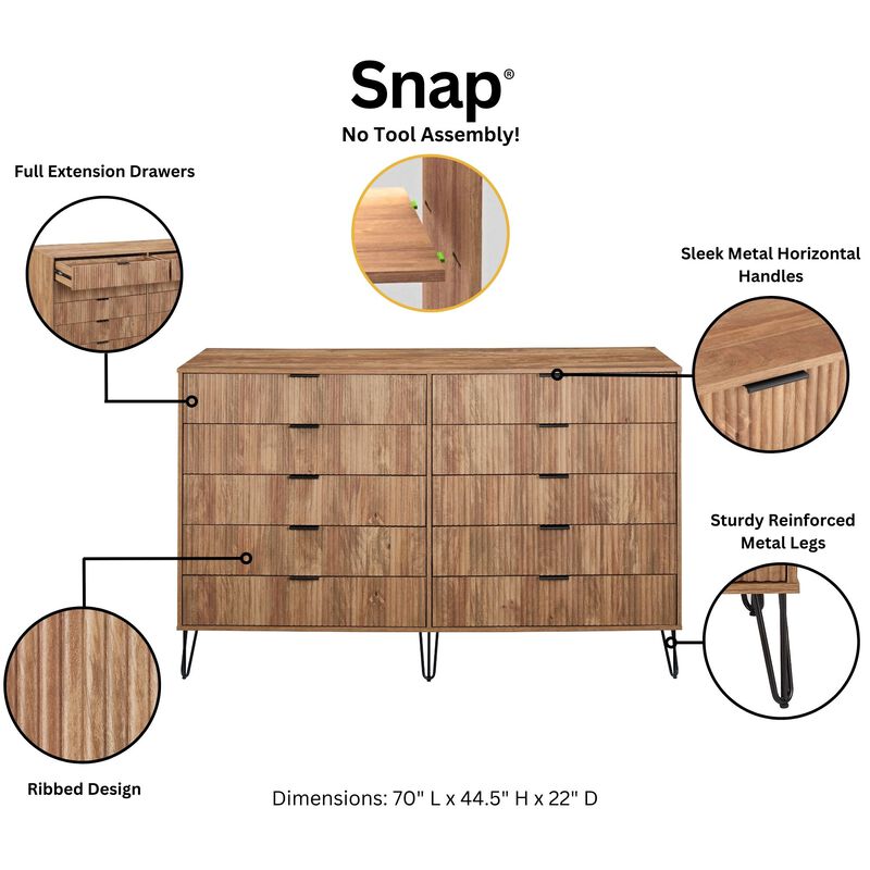 Dumbo Dresser in Brown