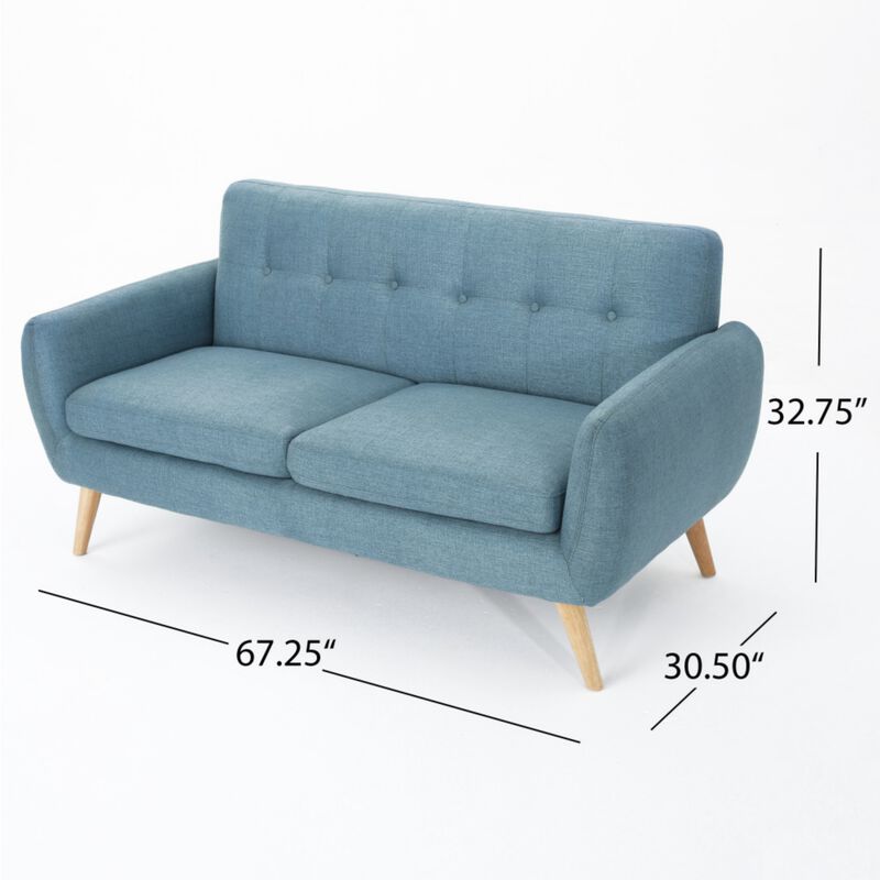 Lupusp Button Tufted Loveseat image number 9