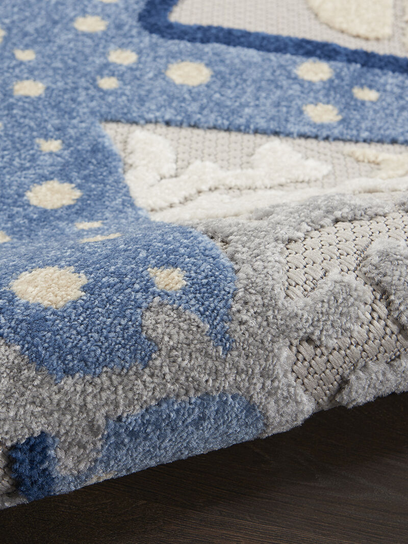 Aloha ALH24 Blue/Gray 4' x Round Rug