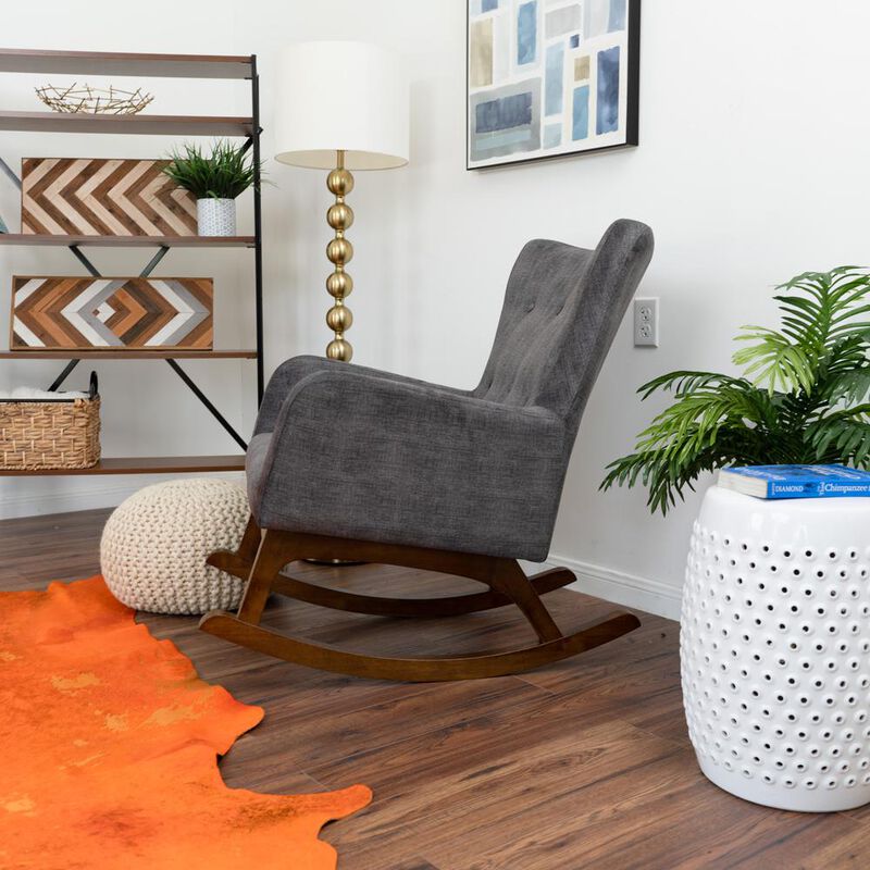 Ashcroft Furniture Co Alistair Solid Wood Rocking Chair