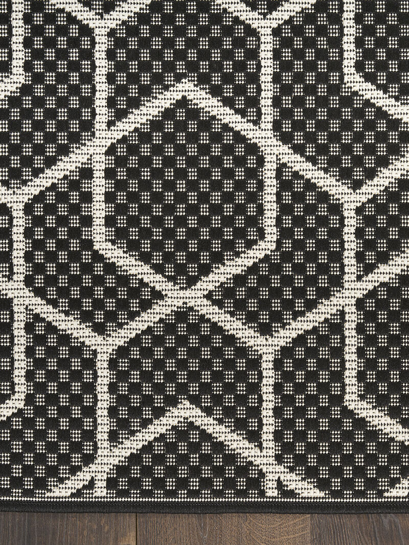 Horizon Indoor/Outdoor HOZ01 Black 9' x 12' Rug
