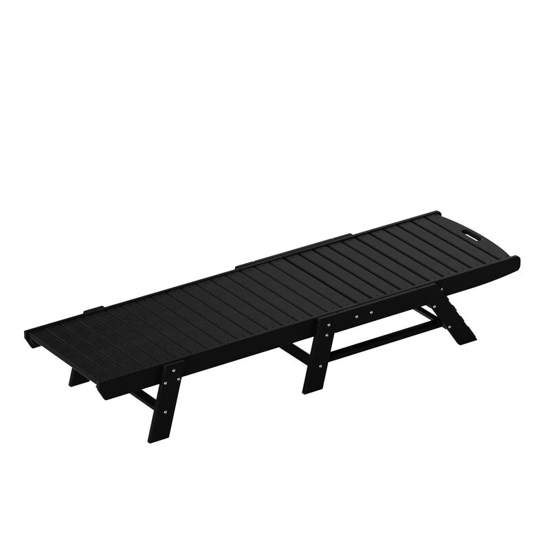 Reclining Outdoor Patio Adjustable Chaise Lounge Chair