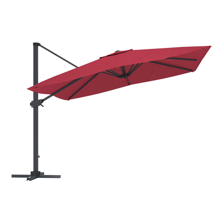 10FT Square Cantilever Patio Umbrella (without Umbrella Base).