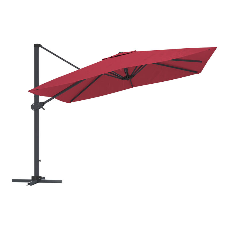 10ft Square Patio Cantilever Umbrella Outdoor Patio Offset Patio Umbrella 360&deg;Rotation Large Outdoor Market Umbrella Pool Umbrella for Backyard Garden Deck Pool image number 0