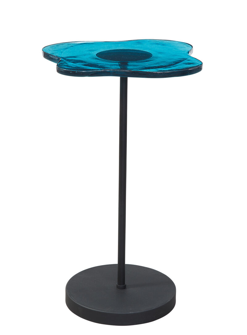 Elijah Blue Accent Table