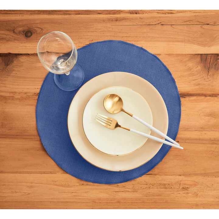 Linen Round Placemats - Vesta (Set of 4)