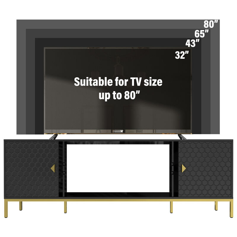 TATEUS Heavy Duty TV Stand image number 4