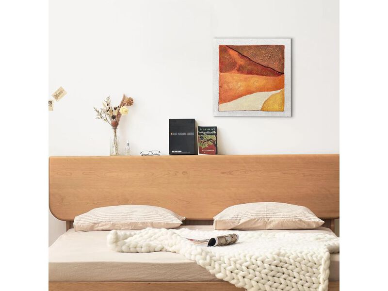 Boho Abstract Canvas Wall Art Minimalist Textured Painting Decor for Home Office image number 1