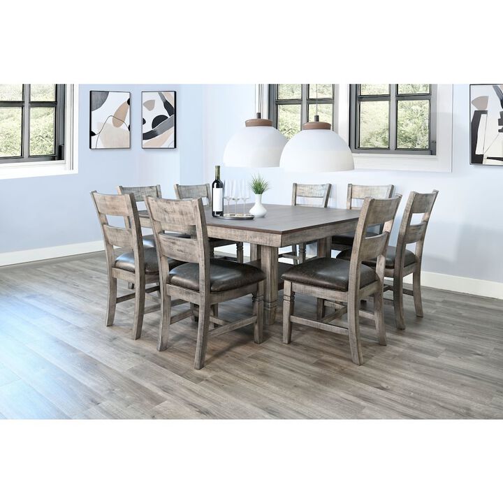 Sunny Designs Wendy Square Dining Set with Storage Shelf