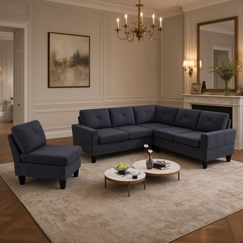 Cetfef Modular L-Shaped Sectional Sofa image number 2