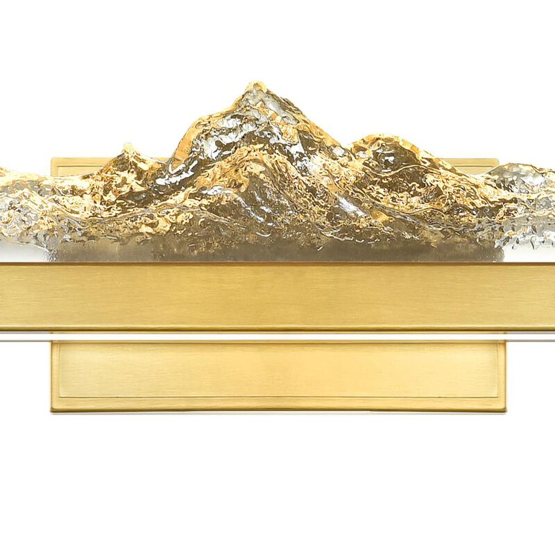 Himalayas Integrated LED Brass Vanity Light