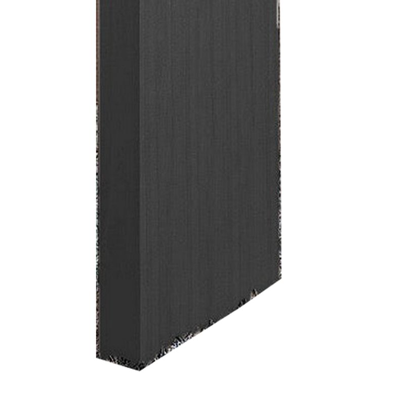 Loen 60 Inch Long Bar Height Table, Rectangular Panel Base Brown Oak Veneer