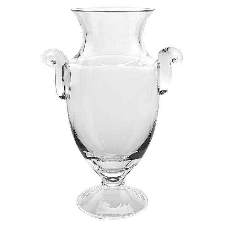 Crystal Trophy Vase for Awards, Centerpieces, or Display