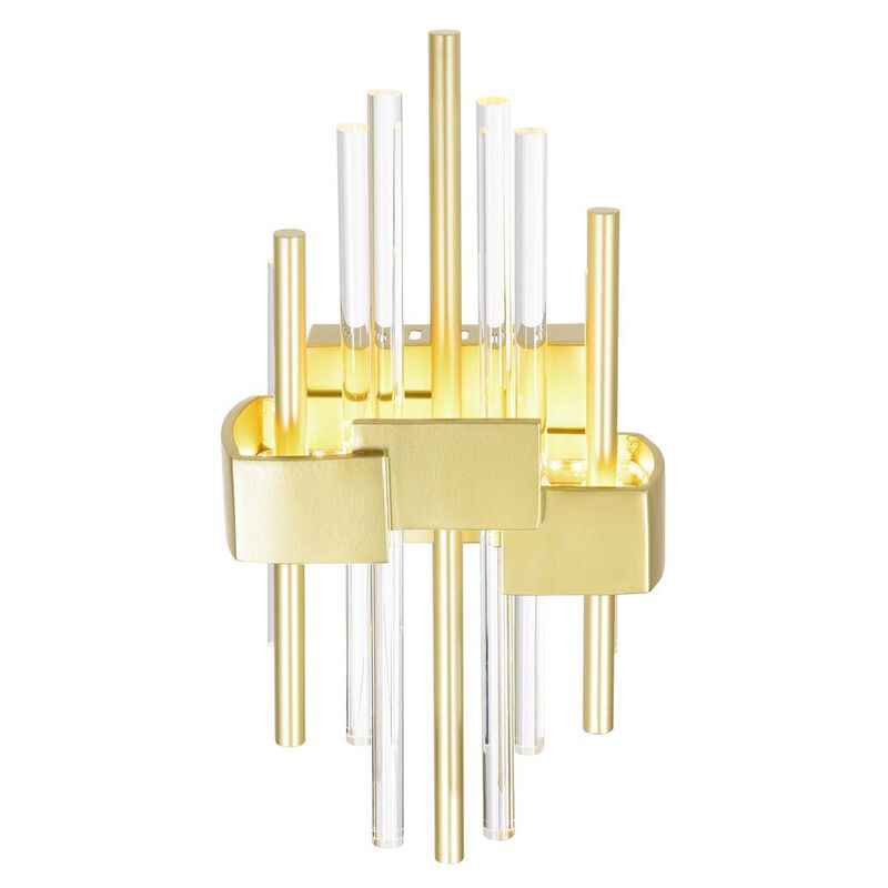 CWI Lighting Millipede 7 in LED Satin Gold Wall Sconce