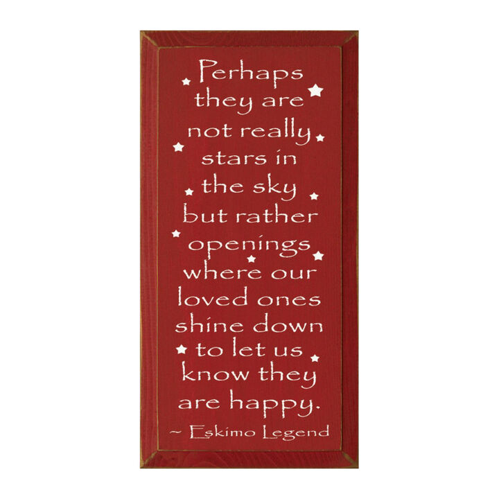 Memorial Wood Sign Loved Ones Shine Down Inspirational Sympathy Wall Decor