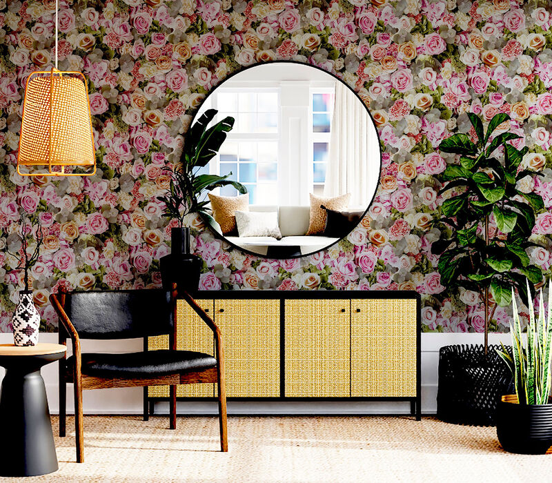 Deirdre Pink Floral Wallpaper image number 5