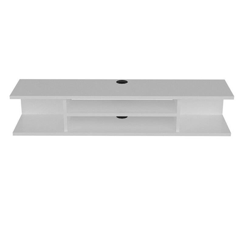 Decorotika Pivot Floating Tv Stand - White