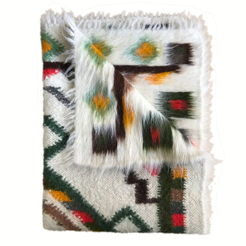 Floor plaid 100% wool multicolor