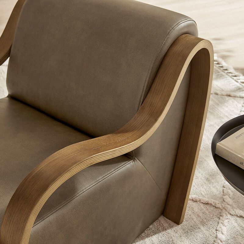 Atrium Vegan Leather Accent Armchair image number 8