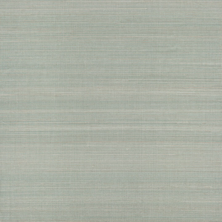 Mai Aqua Abaca Grasscloth Wallpaper