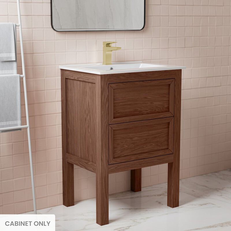 Nadar 24" Bathroom Vanity in Walnut Cabinet Only image number 1