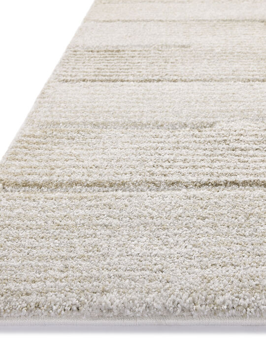 Silas SLA-02 Fog / Natural 18" x 18" Sample Rug by