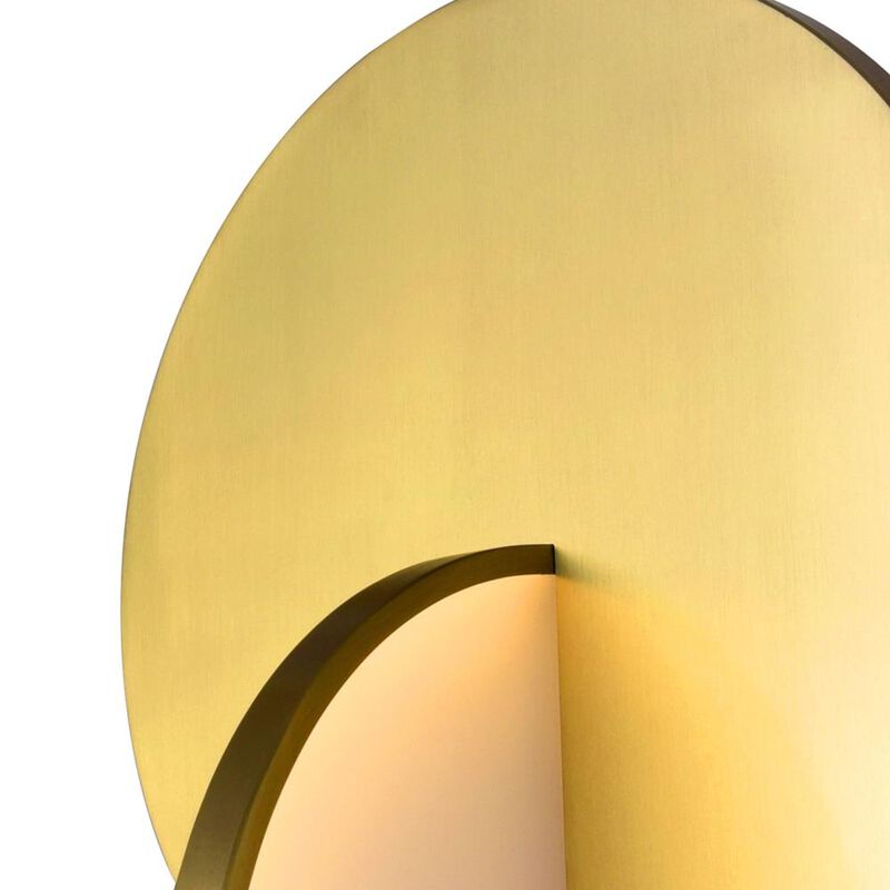 Tranche LED Pendant With Brushed Brass Finish