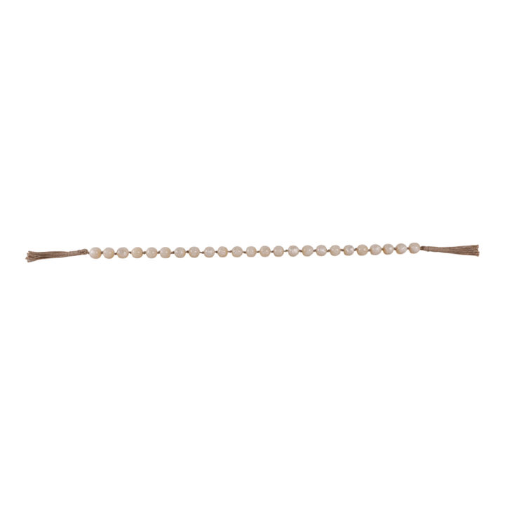 Resin, 36x1 Bead Garland, Ivory