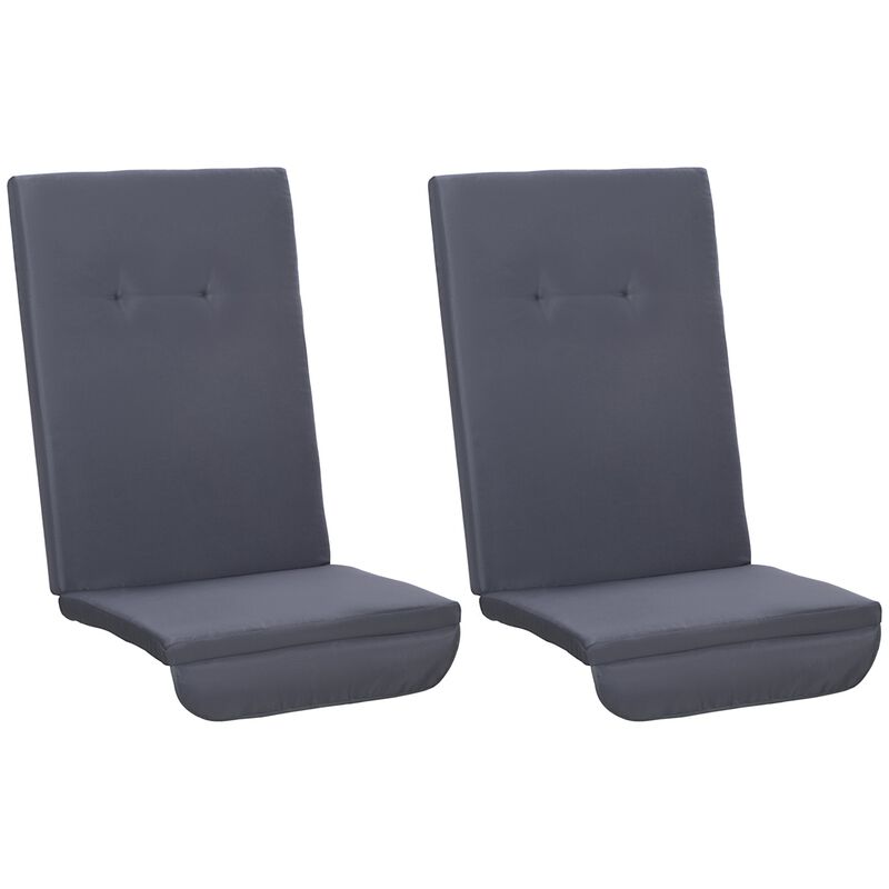 Dark Gray Swing Cushions: 48.75" Outdoor Replacement Set of 2