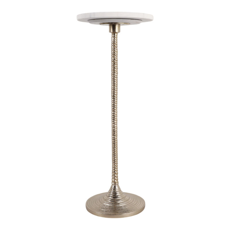 White Banswada Marble Top Drink Table image number 0