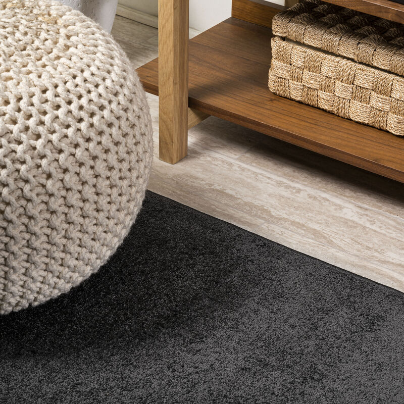 Haze Solid Low Pile Square Area Rug