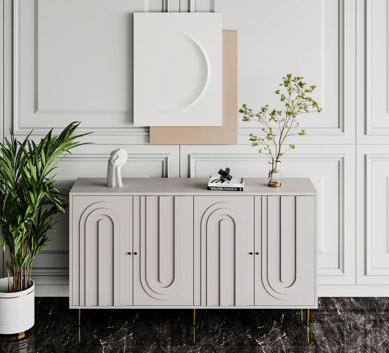 Gitvuk Wooden Cabinet Sideboard image number 2