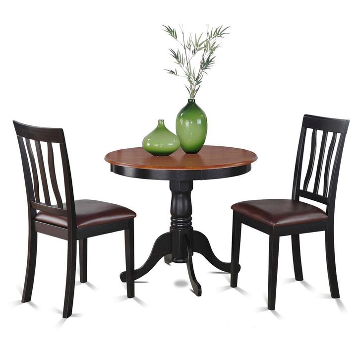3 PC Kitchen Table set-breakfast nook with 2 Kitchen Dining Chairs