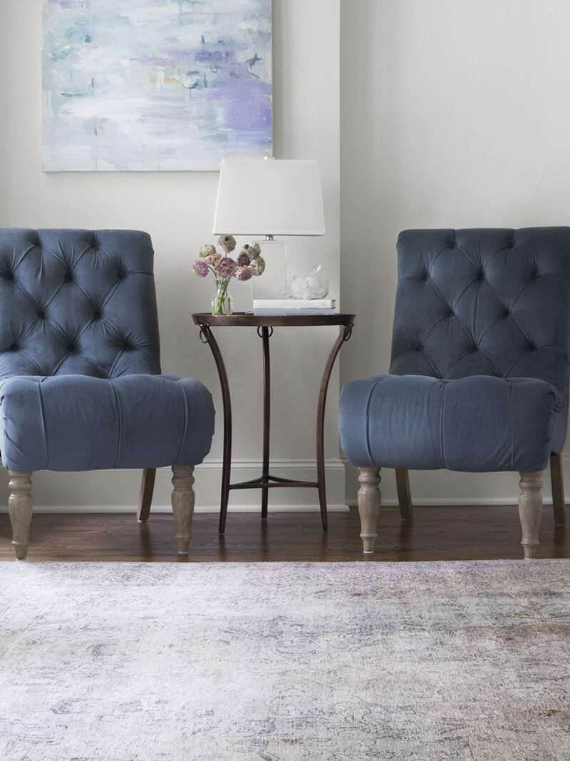 Loren LQ04 Silver/Slate 3'6" x 5'6" Rug