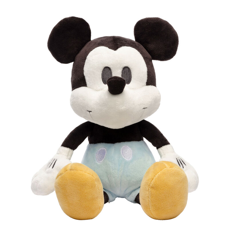 Lambs & Ivy Disney Baby Mickey Mouse Blanket & Plush Baby Gift Set - Blue