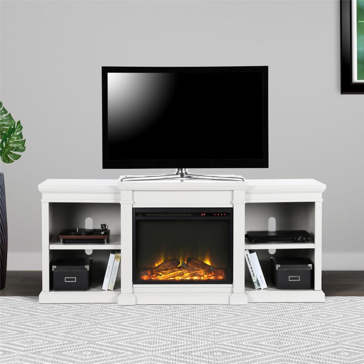 Ameriwood Home Manchester Electric Fireplace TV Stand for TVs up to 70"