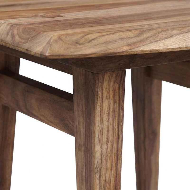 Starlight Canyon Home Solid Sheesham Wood Mid-Century Modern Accent End Table for Living Room image number 6