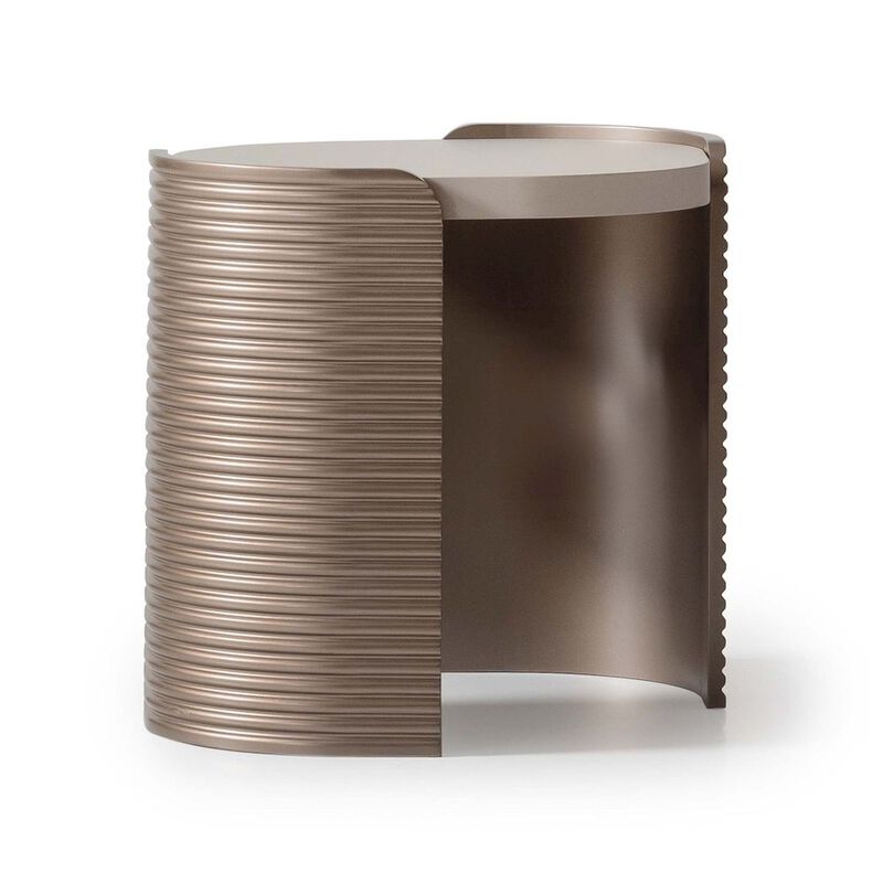 Michael Amini Mod Dream End Table - Rich Champagne