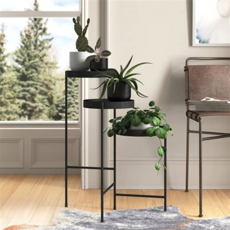 3-Tier Modern Metal Plant Rack &ndash; Decorative Flower Stand For Home Decor