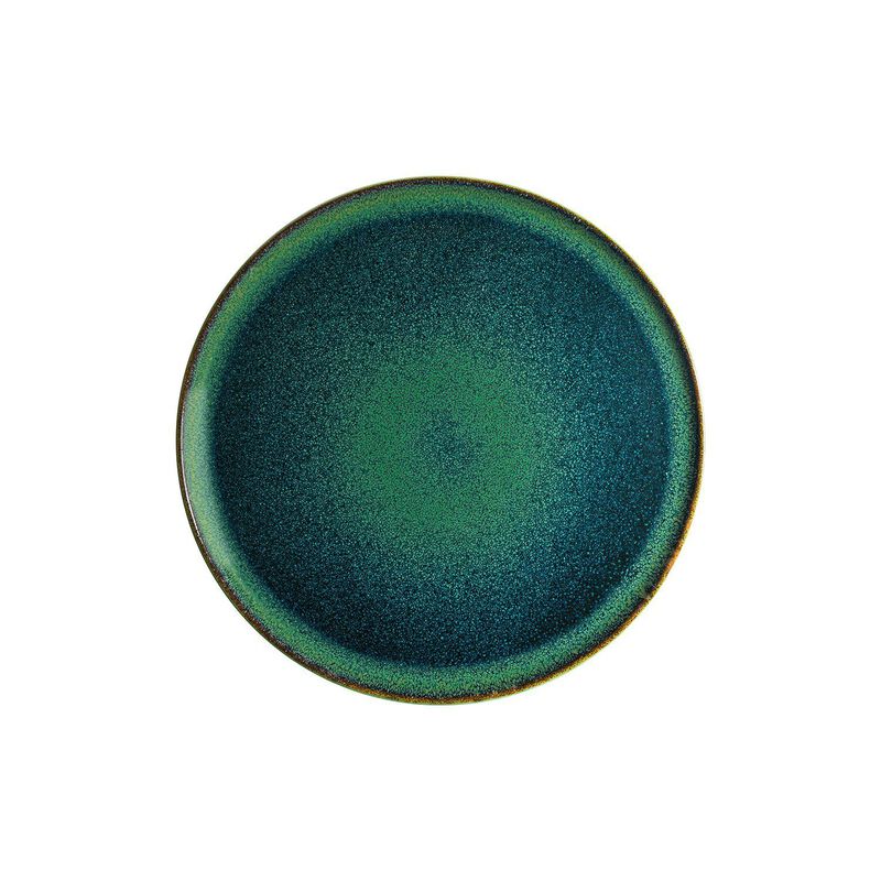 Mar dia.12.75" Round Blue Porcelain Plate